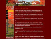 Tablet Screenshot of hambletonhills.com